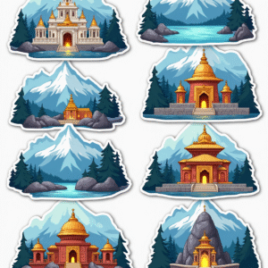 Temples & Holy Sites - Sticker Sheet v22